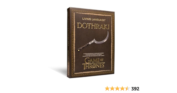 Living Language Dothraki (Used Paperback) - David J. Peterson