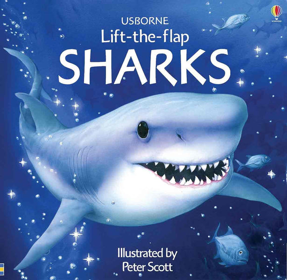 Usborne Lift-the-Flap Sharks (Used Hardcover) - Phillip Clarke