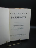 Snapshots (Used Signed 1st Edition Hardcover) - Bernhard H. J. Habel