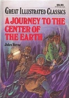 A Journey to the Center of the Earth (Used Hardcover) - Howard J. Schwach  (Adapter) ,  Pablo Marcos  (illustrator) ,  Jules Verne