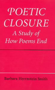 Poetic Closure (Used Paperback) - Barbara Herrnstein Smith