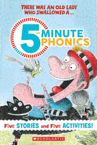 There Was an Old Lady Who Swallowed 5-minute Phonics (Used Paperback) - Lucille Colandro