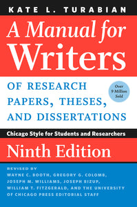 A Manual for Writer's Of Research Papers, Theses, and Dissertations (Used Paperback) - Kate L. Turabian