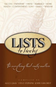 Lists to Live By Bundle (Used Paperback) - Grav, Stephens, Van Diest