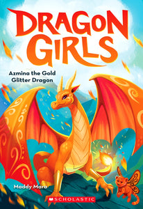 Dragon Girls: Azmina the Gold Glitter Dragon (Used Paperback) - Maddy Mara