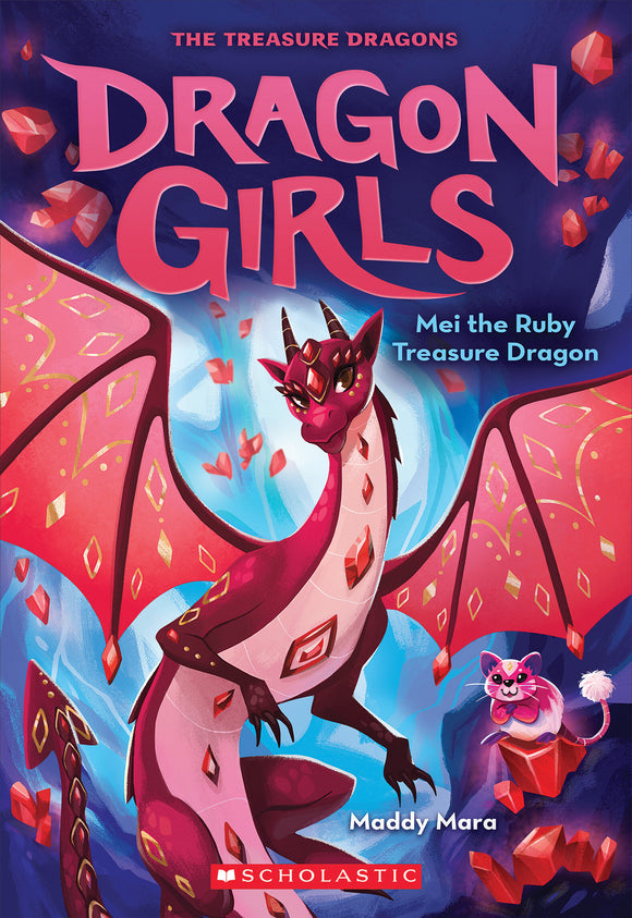 Dragon Girls #4 Mei the Ruby Treasure Dragon (Used Paperback) - Maddy Mara