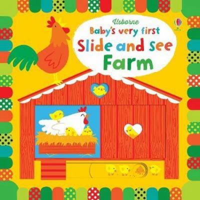 Usborne Baby's Very First Slide and See Farm (Used Board Book)