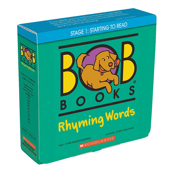 BOB Books Rhyming Words Stage 1 Starting to Read Boxed Set (New Paperbacks)