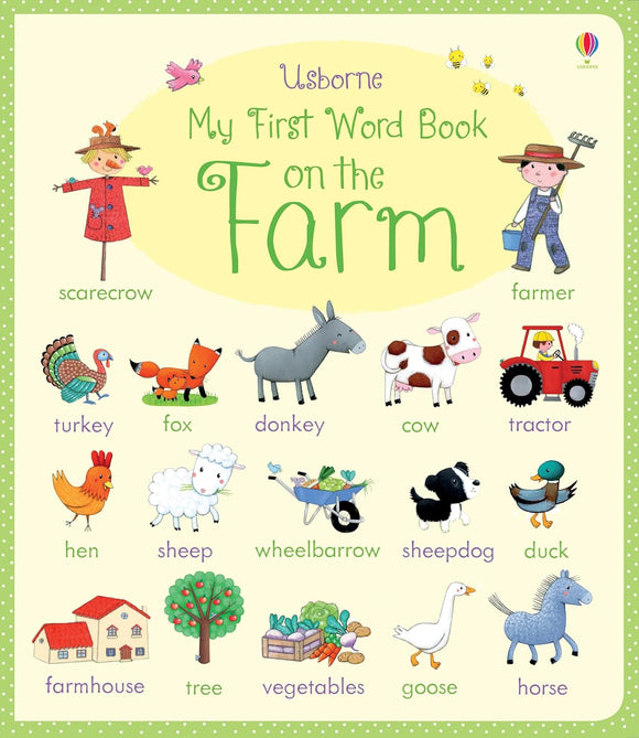 Usborne First Word Book on the Farm (Used Board Book) - fELICITY bROOKS