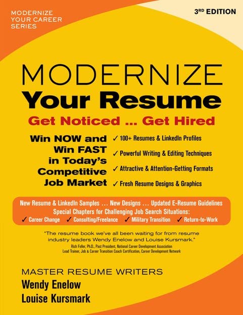 Modernize Your Resume (Used Paperback) - Wendy Enelow, Louise Kursmark