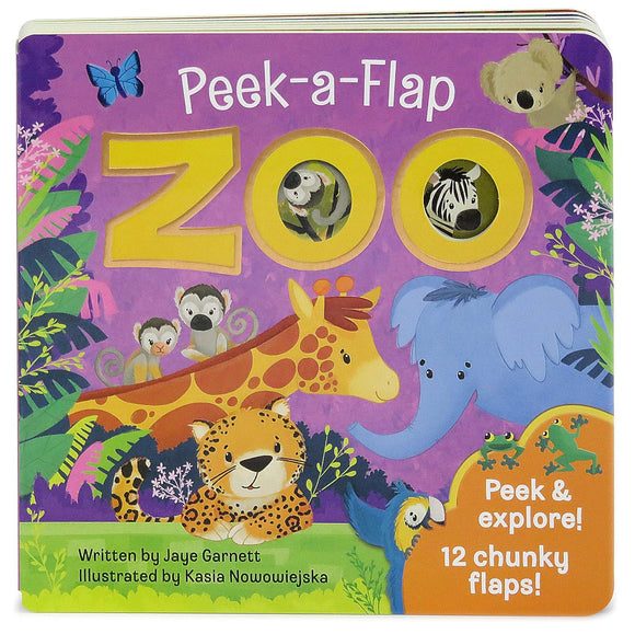 Peek-a-Flap Zoo (Used Board Book) - Jaye Garnett