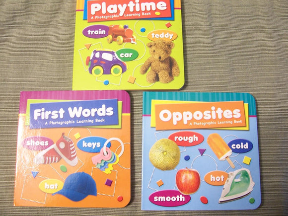 Photographic Learning Board Books Bundle (New in plastic)