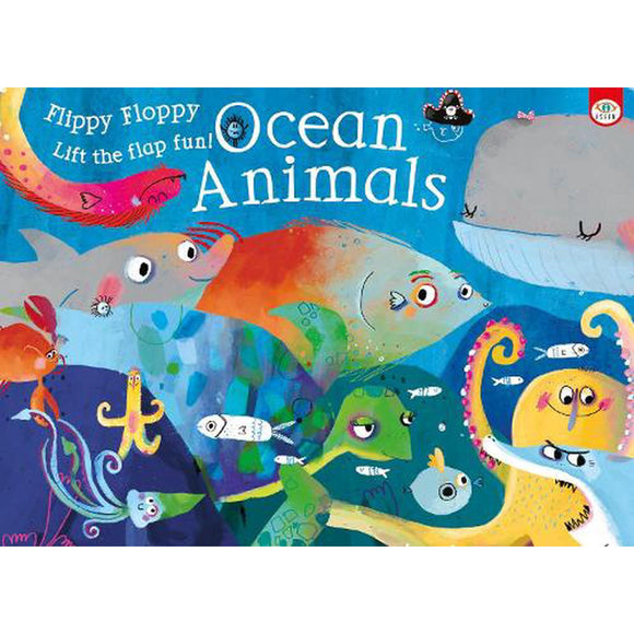Ocean Animals Animales Marinos - (Used Board Book) - Eva Morales  (Illustrator) ,  7 Cats Press  (Creator)