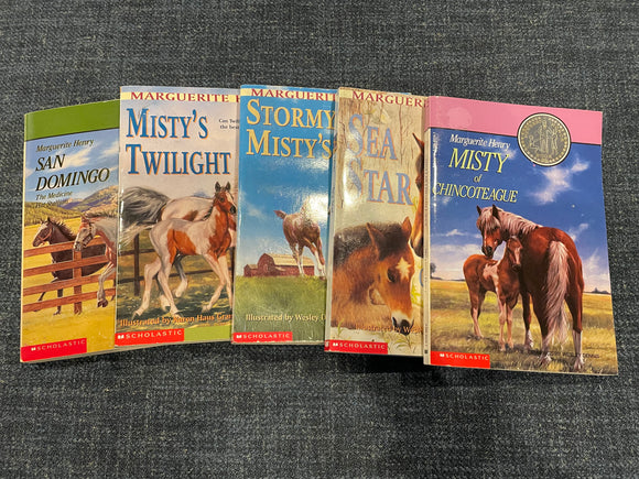 Set of 5 Scholastic books - (Used Paperback) Marguerite Henry