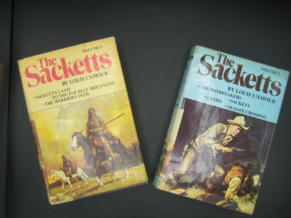 The Sacketts Volumes 1-4 (Used Hardcovers) - Louis L'Amour