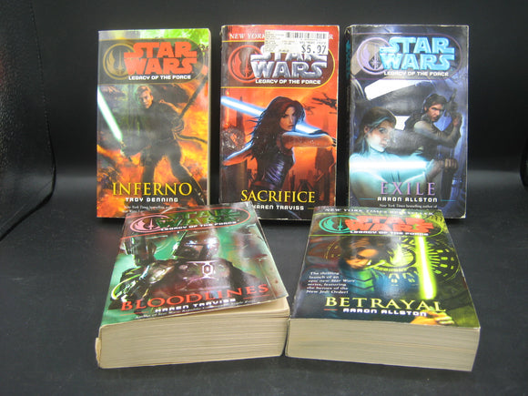 Star Wars: The Legacy of the Force, 5-Book Bundle (Used Mass Market Paperbacks) - Various Authors
