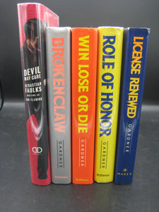 James Bond 5-Book Bundle (Used Hardcovers) - John Gardner, Sebastian Faulks