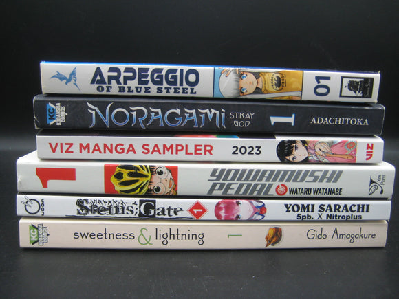 Manga Sampler 6-Book Bundle (Used Paperbacks) - Various Authors