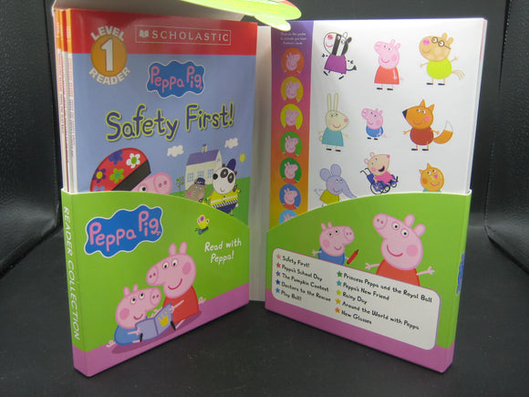 Peppa Pig Reader Collection, 10-Book Boxed Set (Used Paperbacks) - Courtney Carbone, Meredith Rusu, Reika Chan, Michael Petranek, Katie Cicatelli-Kuc