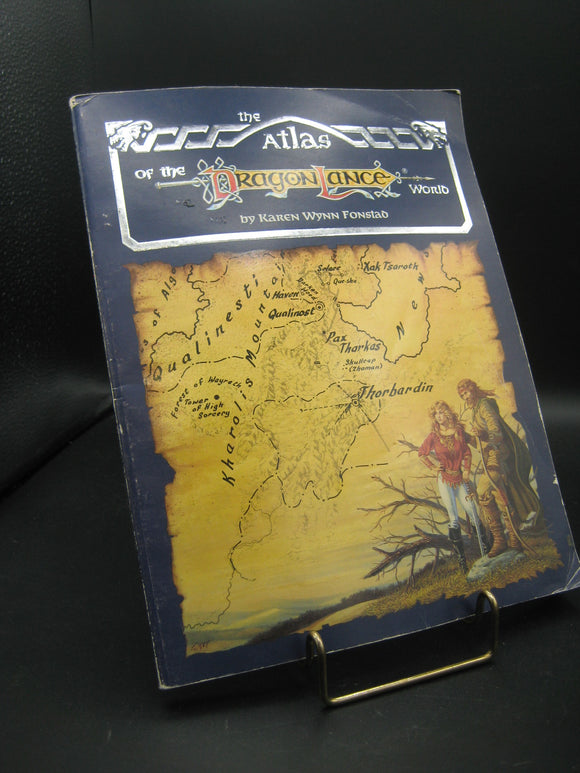 The Atlas of the Dragonlance World (Used 1st Printing Paperback) - Karen Wynn Fonstad