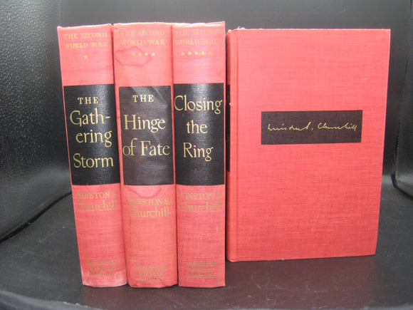The Second World War, Vols. 1, 4, 5, 6 (Used Hardcovers) - Winston Churchill
