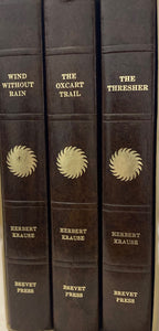 Bundle - Wind Without Rain, The Oxcart Trail, The Thresher (Used Hardcover) - Herbert Krause