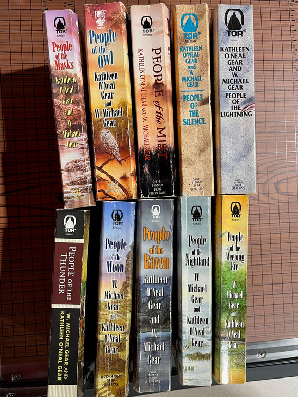 North America's Forgotten Past Bundle #2 (Lot of 10 Used PB) - W. Michael Gear, Kathleen O'Neal Gear
