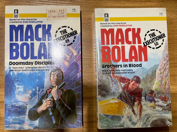 Mack Bolan: The Executioner Bundled Lot #7 - Don Pendleton (2 Used Paperbacks)