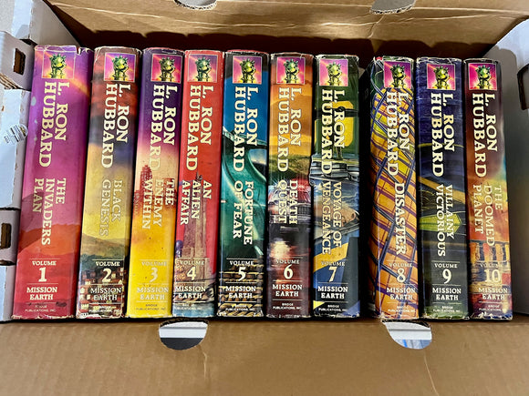 Mission Earth Complete Set (Lot of 10 Hardcovers) - L. Ron Hubbard