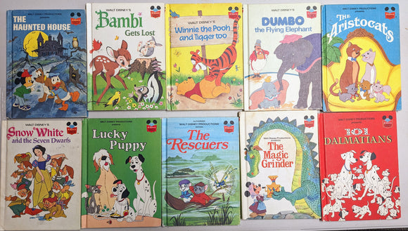 Set of 10 Walt Disney Books (Used Hardcovers)