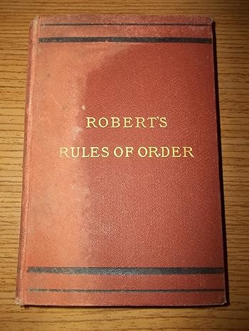 Robert's Rules of Order (Used Hardcover) - Henry Martyn Robert