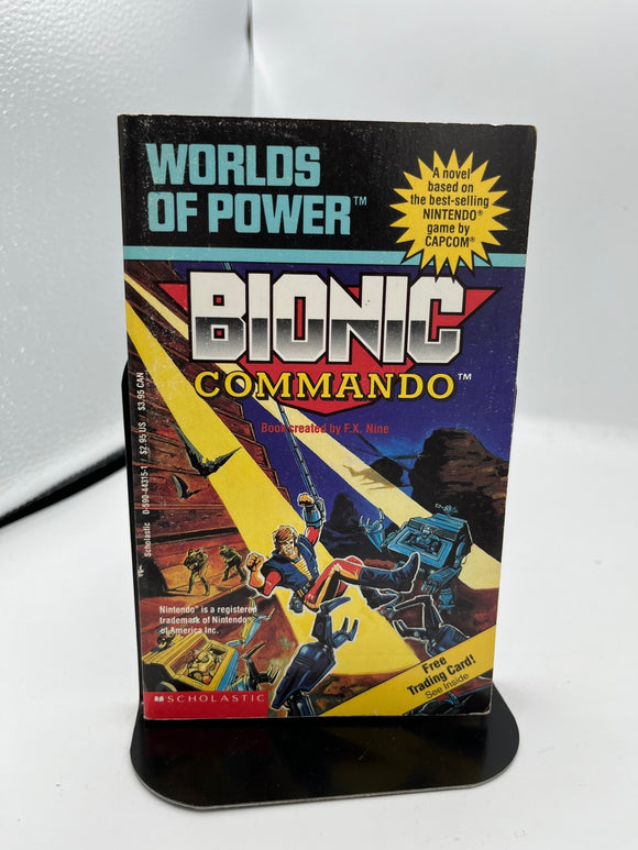 Worlds of Power #6: Bionic Commando - F.X. Nine (Vintage Paperback, 1st Printing, 1991)
