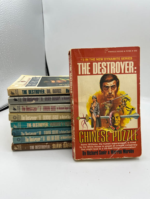 The Destroyer Bundled Lot #4 - Richard Sapir, Warren Murphy (9 Used Books)