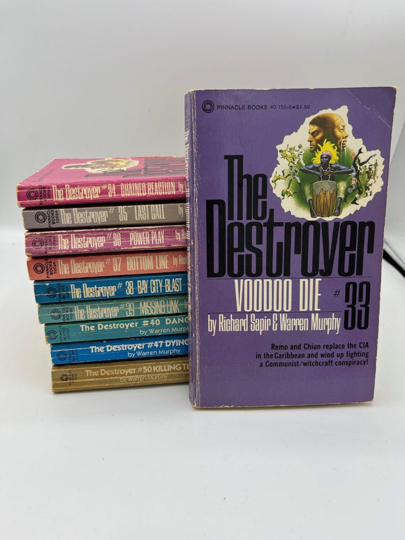 The Destroyer Bundled Lot #1 - Richard Sapir, Warren Murphy (Used Books, Lot of 10)