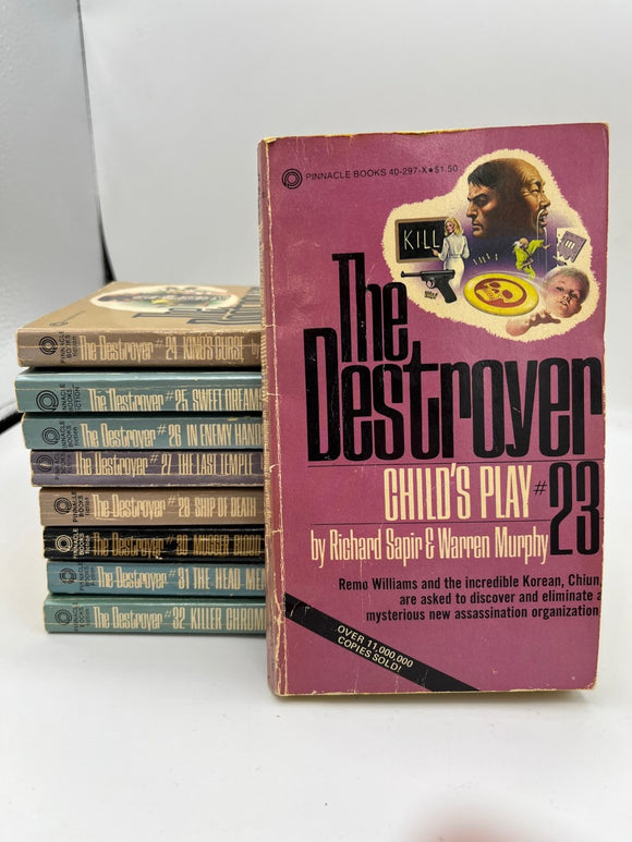 The Destroyer Bundled Lot #3 - Richard Sapir, Warren Murphy (Used Books, Lot of 9)