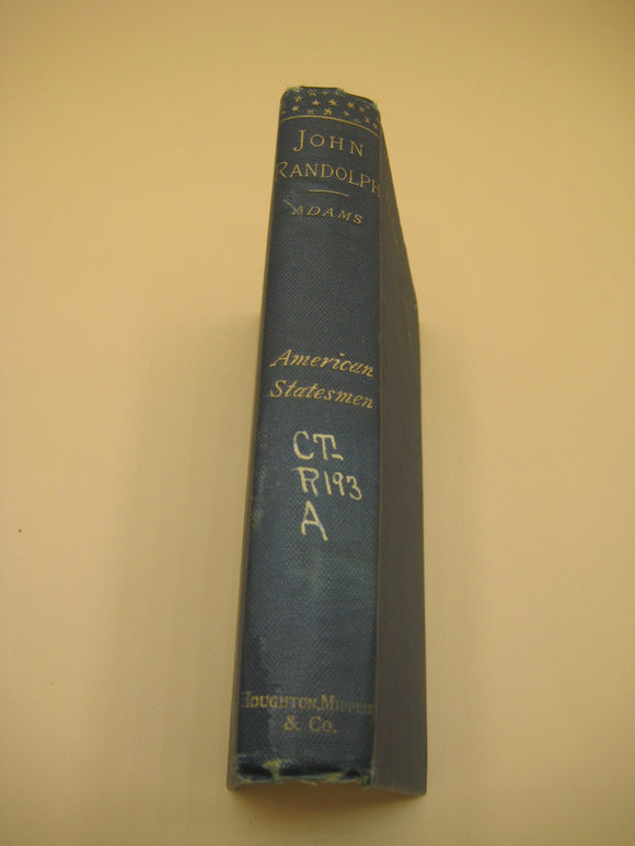 John Randolph (Used Hardcover) - Henry Adams