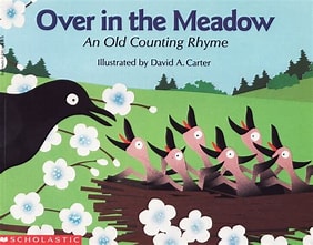 Over in the Meadow: An Old Counting Rhyme (Used Hardcover) - Olive A. Wadsworth, David A. Carter (Illustrator)