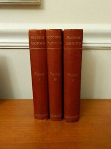 Poems Volumes I-III (Used Hardcovers, 3 Volume Set) - Matthew Arnold