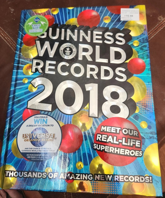 Guiness World Records 2018 (Used Hardcover) -Guiness World Records