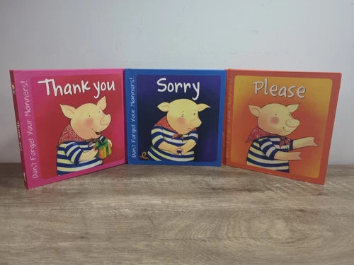 Don't Forget your Manners! bundle of 3 (Used Hardcover) - Karen Carter