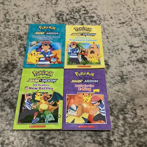 Pokemon Sun & Moon bundle of 4 (Used Paperback)