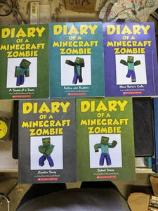 Bundle Diary Of A Minecraft Zombie (Used Paperback) - Scholastic Set