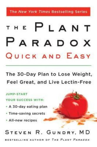 The Plant Paradox Quick and Easy (Used Paperback) - Steven R. Gundry, MD