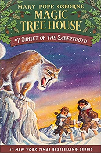 Magic Tree House #7 Sunset of the Sabertooth (Used Paperback) - Mary Pope Osborne