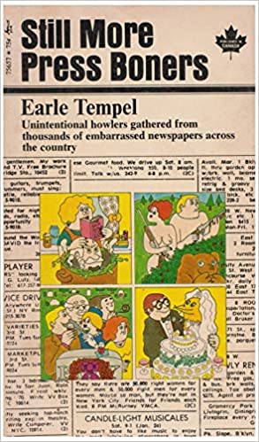 Still More Press Boners (Used Paperback) - Earle Tempel (Vintage, 1971)