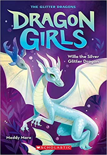Dragon Girls Willa the Silver Glitter Dragon (Used Paperback) - Maddy Mara