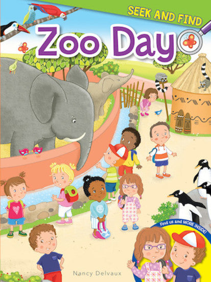 Seek and Find  Zoo Day (Used Board Book) - Nancy Delvaux