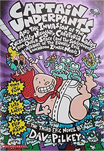 Captain Underpants and the Invasion of the Incredibly Naughty Cafeteria Ladies From Outer Space (Used Paperback) - Dav Pilkey