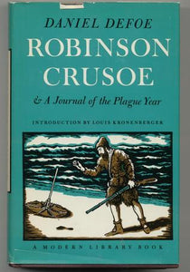 Robinson Crusoe and A Journal of the Plague Year (Used Book 1948) - Danial Defoe