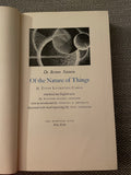 Of the Nature Of Things (Used Hardcover) - Titus Lucretius Carus (1957)